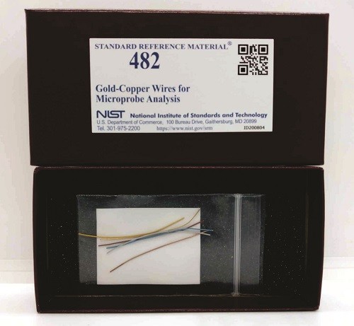 SRM 482 - 微探針分析用金銅絲標準品